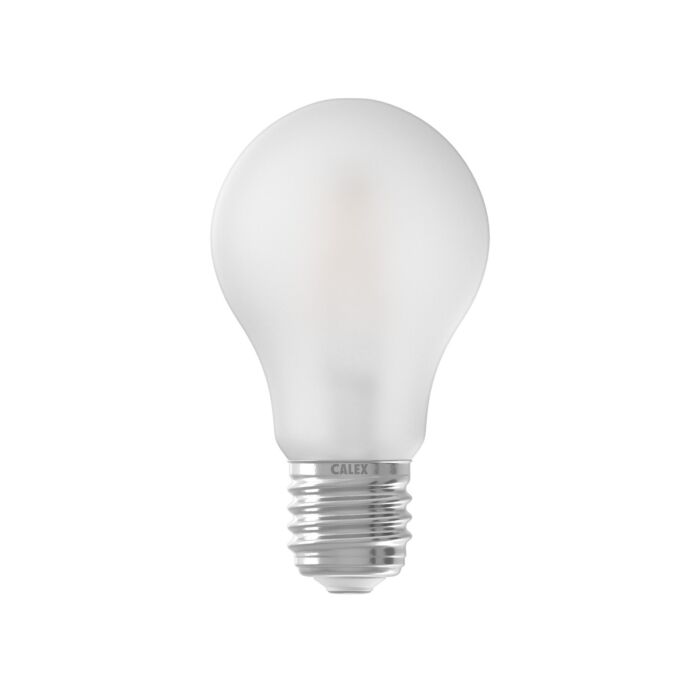 LED Full Glass Filament GLS-lamp  220-240V 6,5W 600lm E27 A60,  Frosted outside 2700K CRI80 Dimmable