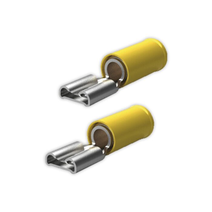AMP disconnect receptacles yellow 6,3x0,8mm 160314-2 (50 pcs)