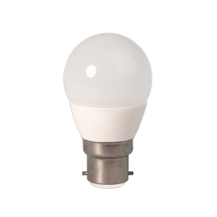 LED Ball lamp 12-60V DC 3W (25W) B22 P45, Warm White 3000K