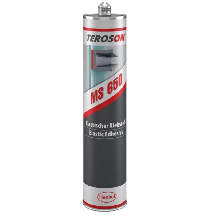 Teroson MS Polymer, Adhesive Sealant MS 650 schwarz - 290 ml Kartusche