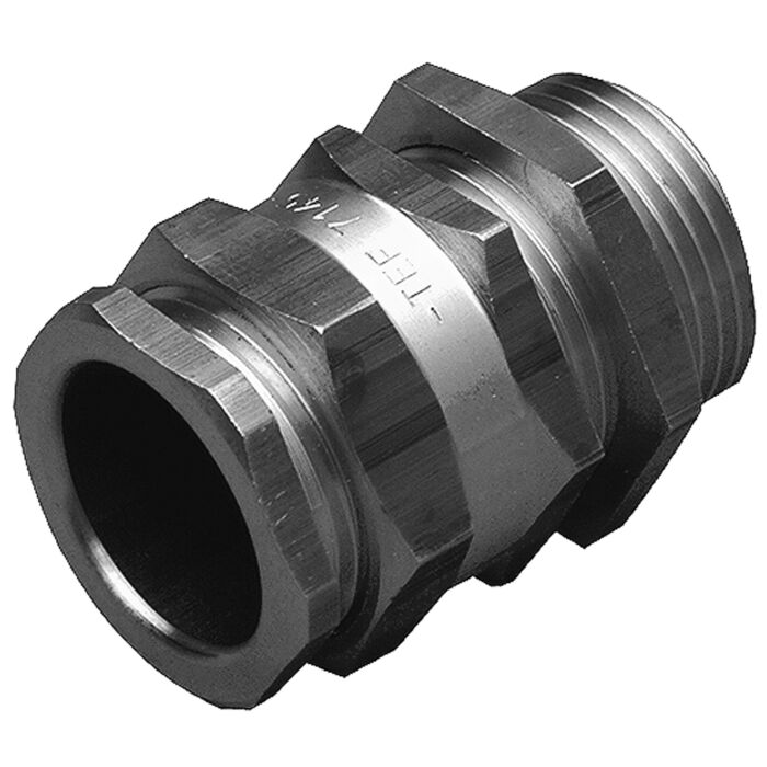 TEF 7142 Cable Gland: With Lock Nut 1/2", For Cable D8-12mm  Aluminium