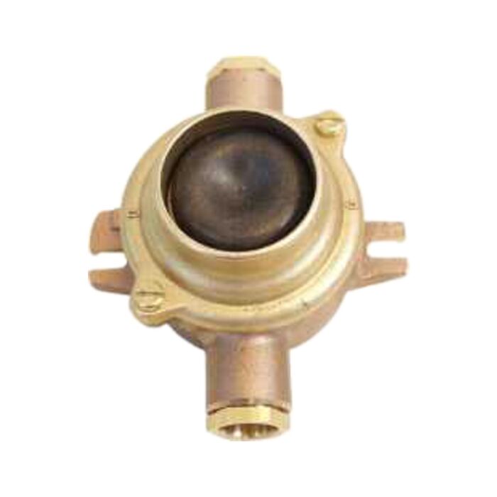HNA cast brass Push-button switch -0- 1mk/1br 10Amp