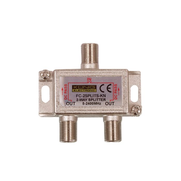 Coaxial splitter 2-way for F-connector