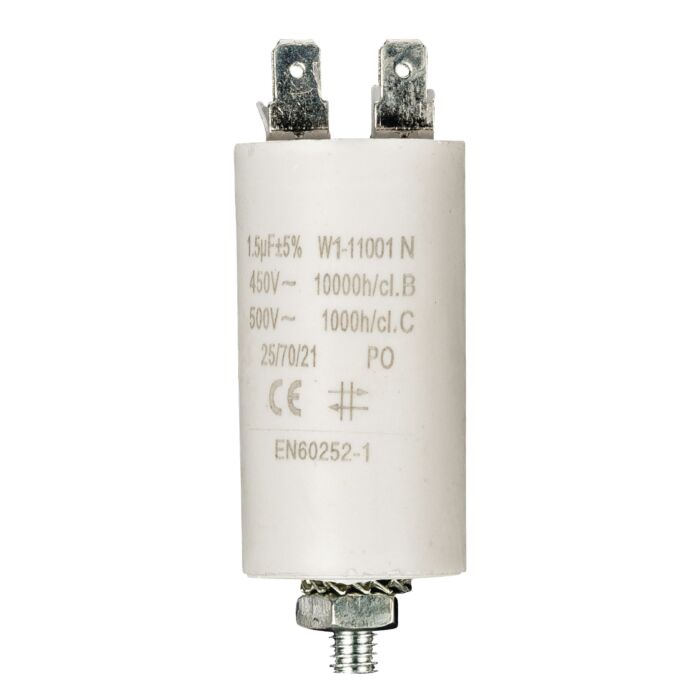 Capacitor 15 uF 450V with bolt/faston