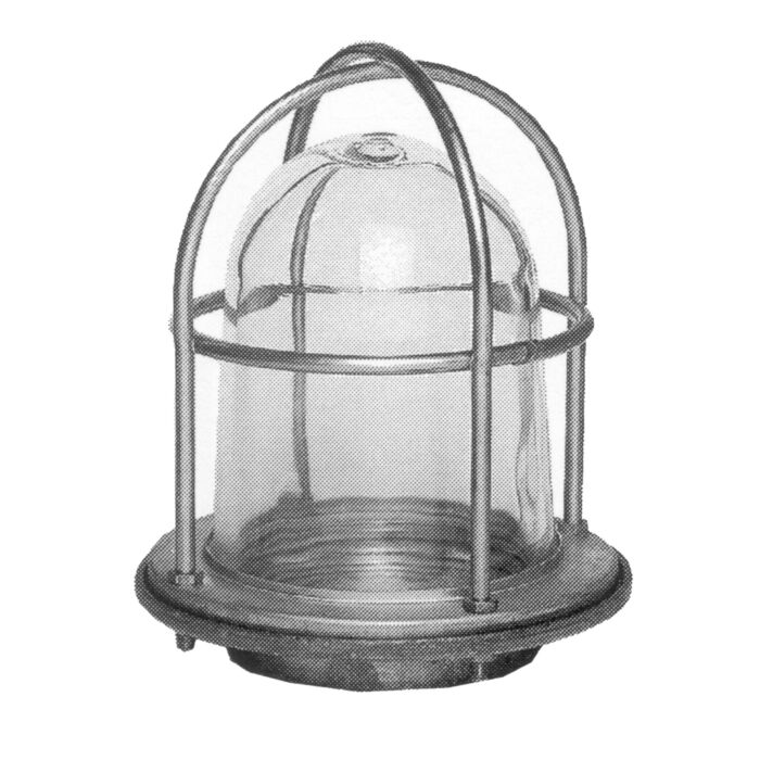 Guard/glass globe for German well glass fitting