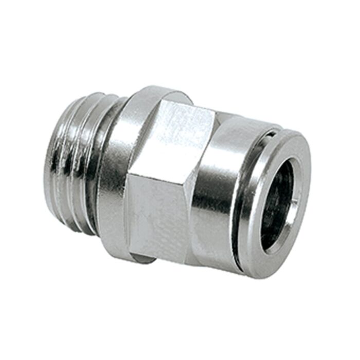 Perma Pluggable Hose Fitting G1/4a gerade, Schlauch 8 mm (Messing vern.) -