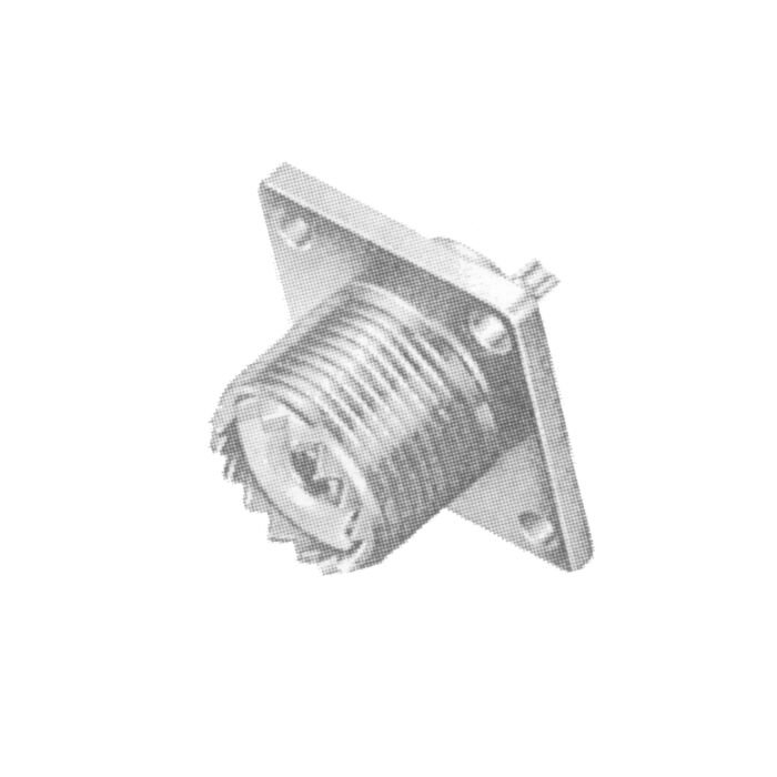 UHF coaxial chassis socket female