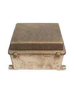 Brass junction box undrilled IP56, 208x160x126mm