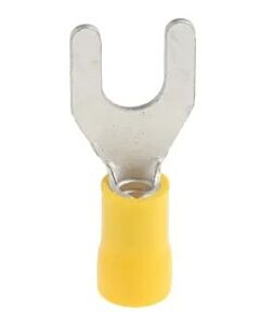 Fork terminal M6 pressing type, yellow 2,7-6,6 mm²