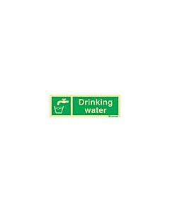 SAFETY SIGN DRINKING WATER, 100X300MM