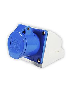 CEE Receptacle 220V 16A 2P+earth 6H, IP44
