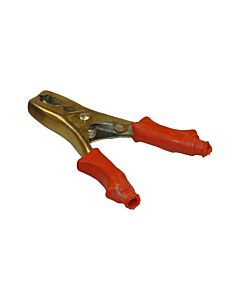 Alligator clips red non-insulated 80mm