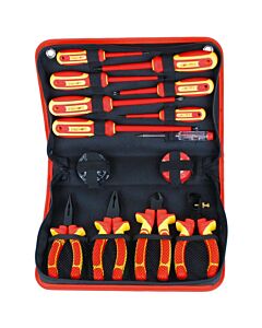 Safety Electrician's Tool Kit 1000V, set of 4 pliers & 7 screwdrivers