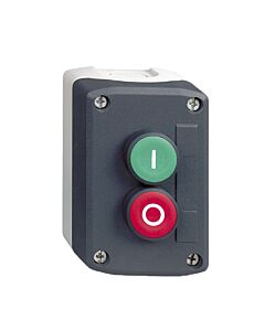 Schneider Pushbutton switch box 2 way red/green 0-I IP66, type XALD213