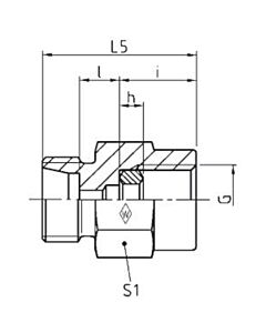 Walterscheid Adjustable gauge coupling with sealing ring