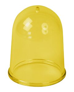 German spare glass globe 94x115mm without drop hole, type 399 yellow