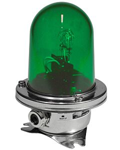 Flashing Light Xenon Green, 24V DC