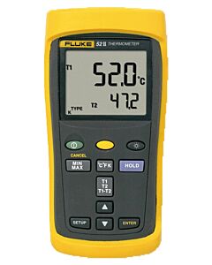 Fluke Digital thermometer 52-II, including 2x80PK1 wire probe