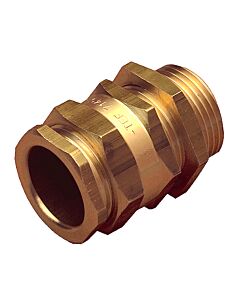 TEF 7142 Cable Gland: With Lock nut 1/2", For Cable D8-12mm. Brass
