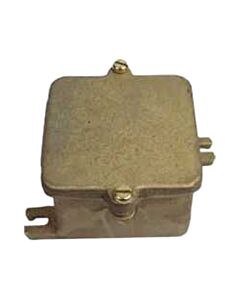 Brass junction box undrilled IP56, 85x85x59 mm