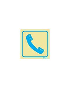 SIGN FOR PASSENGER VSL, TELEPHONES 150X150MM