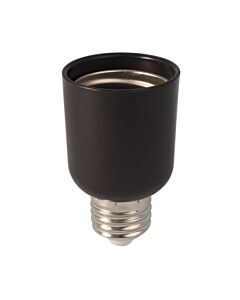 Reducing lampholder E27-E40 for lamp E40, black