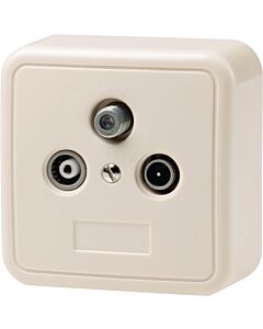 Surface Receptacle for TV/Radio and Satellite for end connection