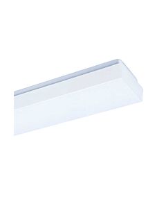 Fluo fixture 220-240V 50/60Hz 1x18W kitchen with shade opal
