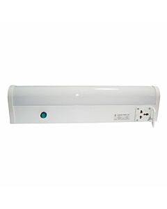 Mirror Fluo fixture 230V 50HZ 1x15W with shade, switch and shaver socket