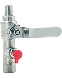 Perma Purge Connection with manual Valve R1/4a x G 1/4i Edelstahl -