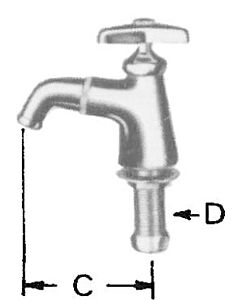 FAUCET LAVATORY 13(1/2), WITH ROTARY SPOUT