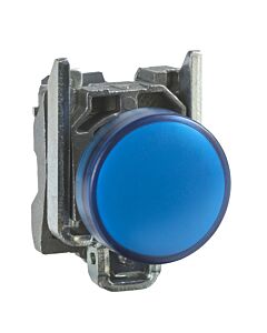 Schneider LED Lens/Lampholder/adaptor 24V AC/DC Blue, XB4-BVB6