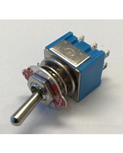 Switch tumbler M-6 2-pole on/on 250V 3A - 125V 6A, mini type