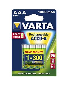 Varta Rechargeable NiMh AAA/HR03 1,2V 800 mAh, blister 4pcs