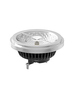 LED lamp AR111 12V 12W G53 24°, warm white 2700K, dimbaar