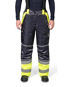 TROUSERS WINTER WATER PROOF, HI VISIBILITY YELLOW/NAVY 2XL