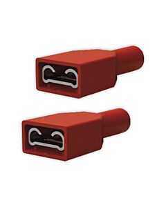 AMP fully-insulated disconnect receptacles red 6,3x0,8mm 735278 (100)