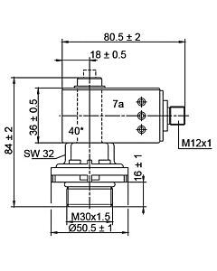 Filtration Group Maintenance Indicator PiS 3125/2.2 -M12x1 elektrisch