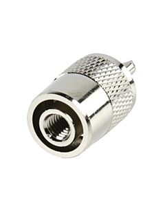 UHF coaxial connector male type PL 259/6mm for RG-58 cable