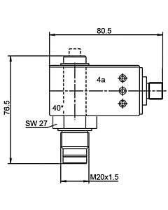 Filtration Group Differential Pressure Indicator PiS 3152/5.0 M12x1 elektrisch