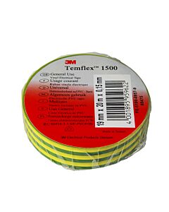 Scotch tape 19mm, roll of 20mtr, yellow/green