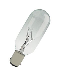 Tubular lamps 240V 40W Ba15d 30x87mm clear