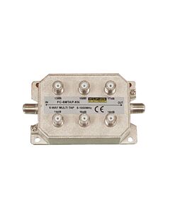 Coaxial splitter 6-way for F-connector