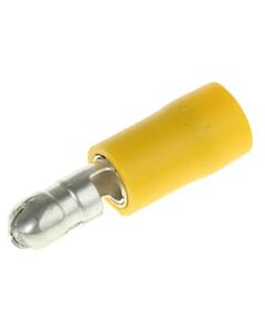 Terminal male plug 5mm pressing type, yellow 2,7-6,6 mm²