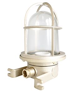 Well glass fitting brass 100W German-type E27 O- side-mounting