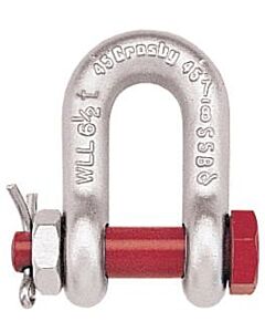 SHACKLE CHAIN FORGED CROSBY, BOLT TYPE G-2150 GALV 1"