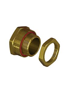 Stopping Plug Exe TEF794/650 M25/9mm w/Lock Nut Brass
