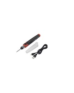 Cordless soldering iron complete with usb charge cable (excl. usb charger)