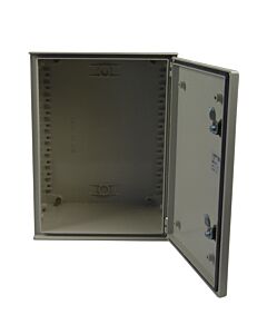 Polyester enclosure 400x300x200 mm with door IP65