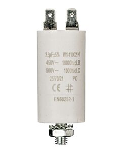 Capacitor 25 uF 450V with bolt/faston